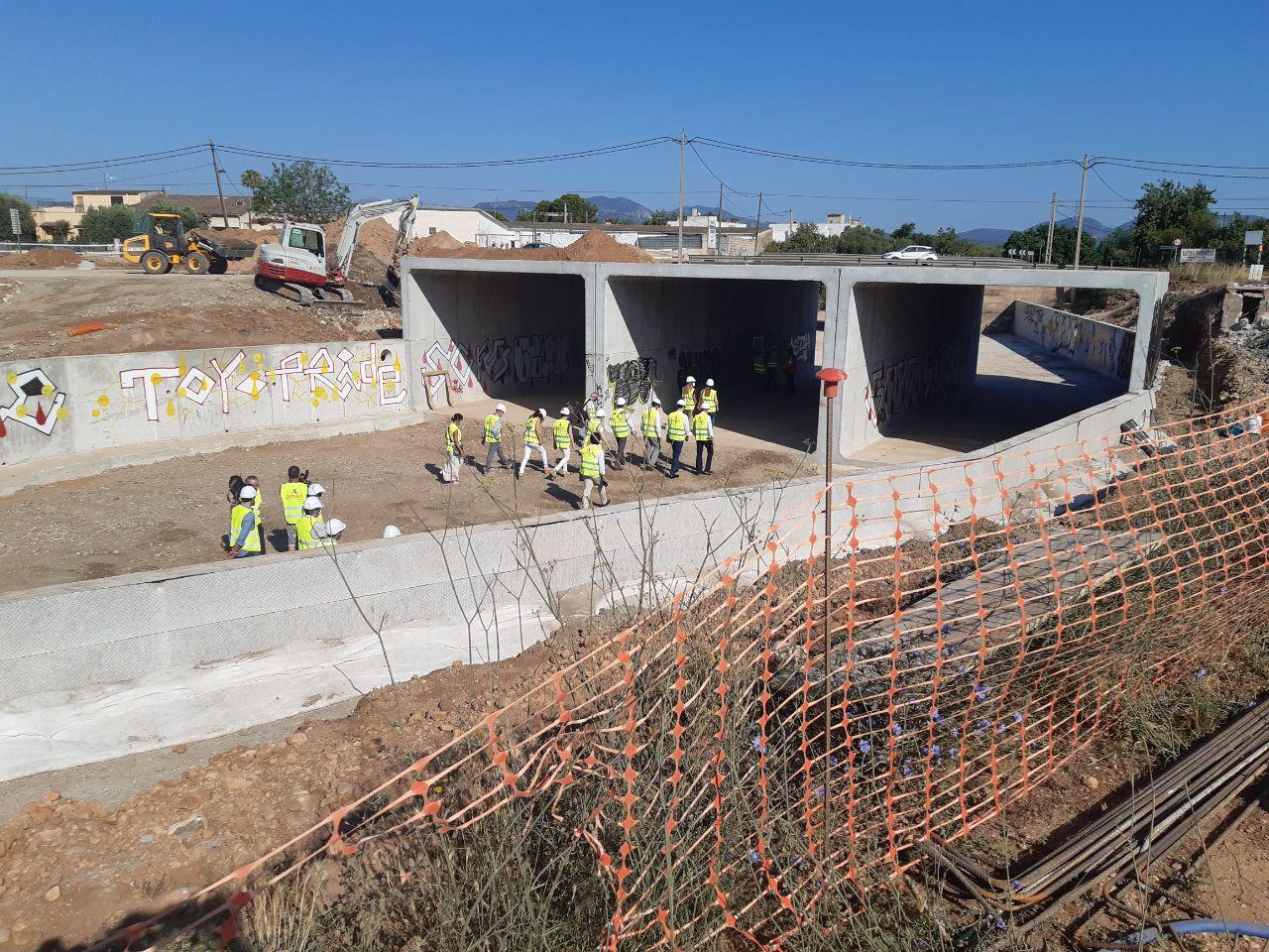 Avancen les obres de connexió entre les urbanitzacions de Palma i Marratxí separades pel torrent Gros