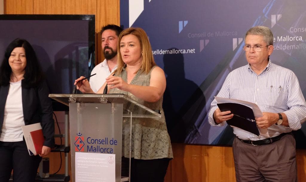 La consellera de Territori i Infraestructures, Mercedes Garrido, a la roda de premsa