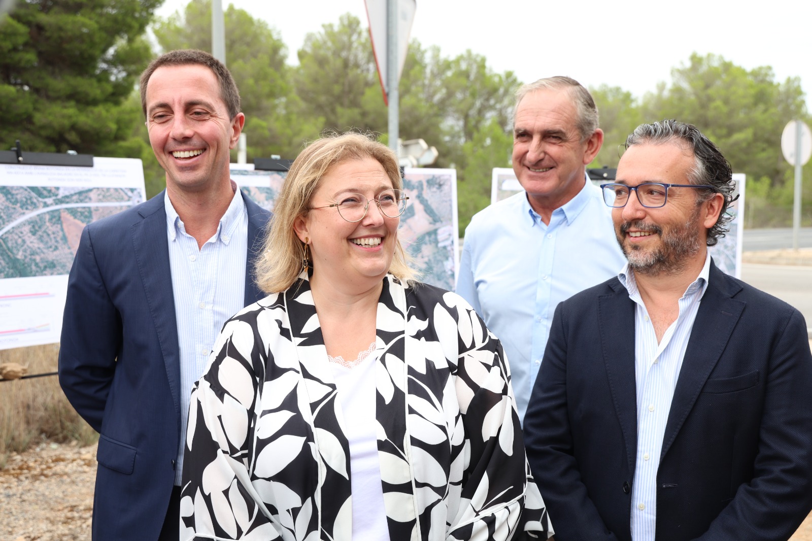 El presidente Galmés, el consejero Fernando Rubio y la alcaldesa de Llucmajor han presentado el nuevo vial