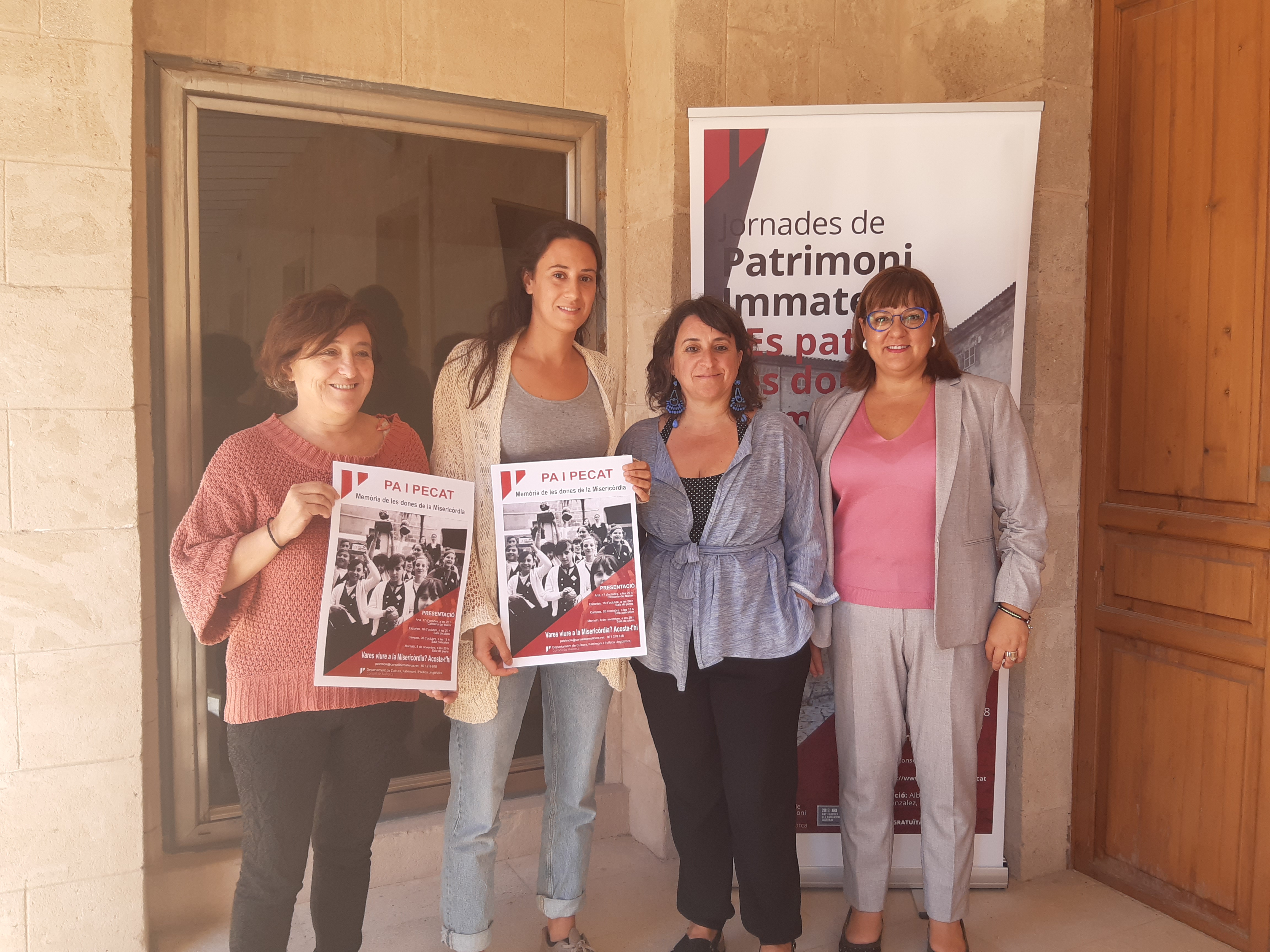 Presentació Pa i Pecat. Memòria de les dones de la Misericòrdia (Rosa Mascaró, Aina Noguera, Kika Coll iBel Busquets)