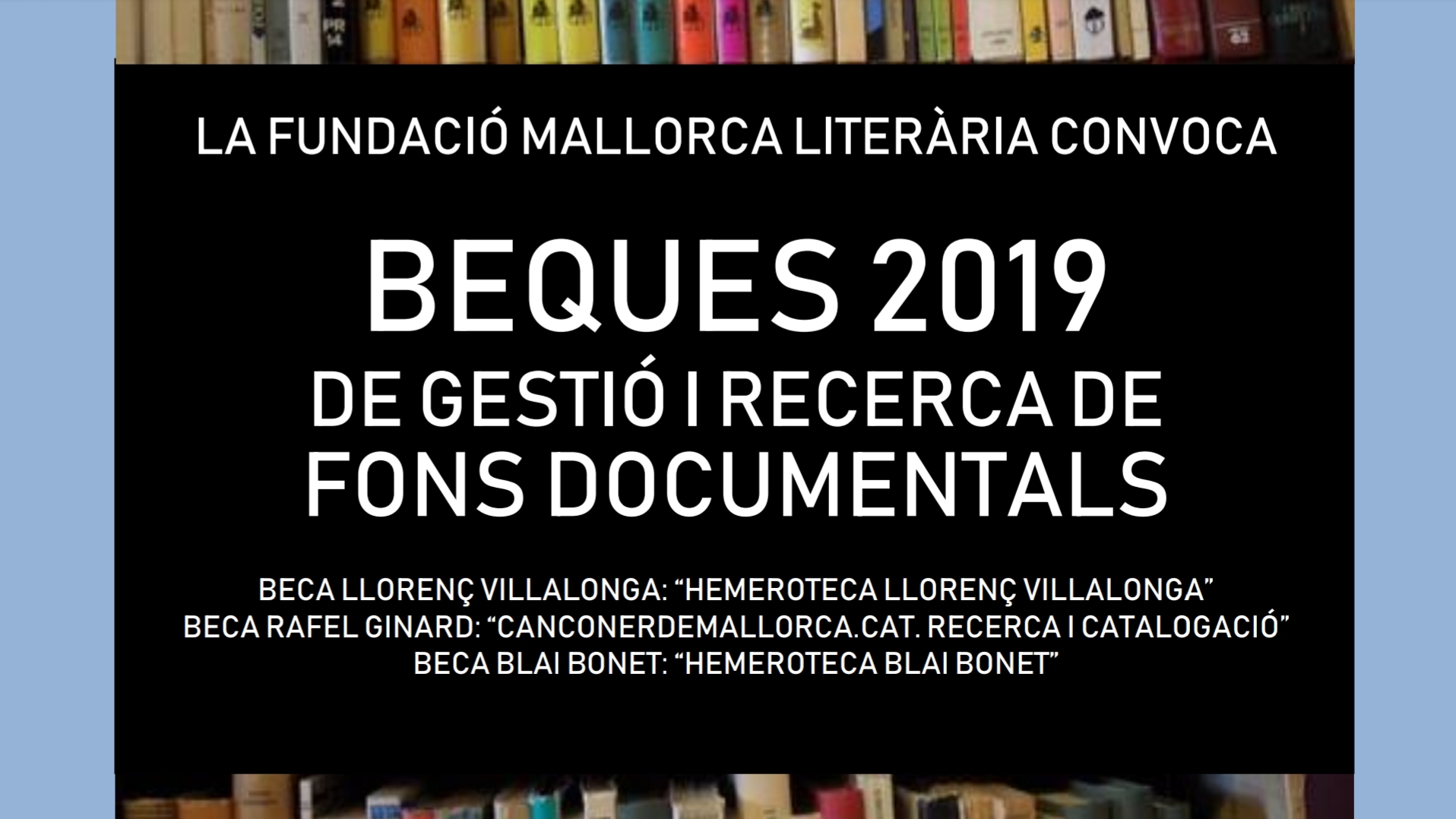 Beques Fundació Mallorca Literària