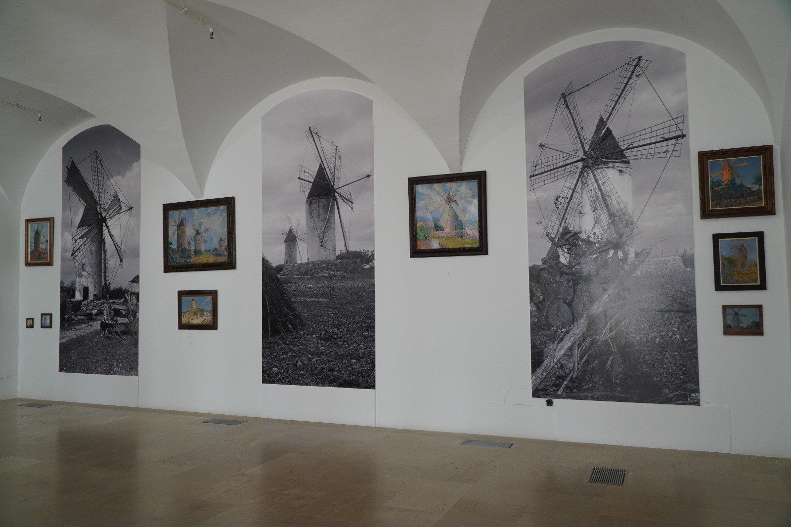 Presentación de la exposición de Josep Pons Frau en el Museu de Mallorca.