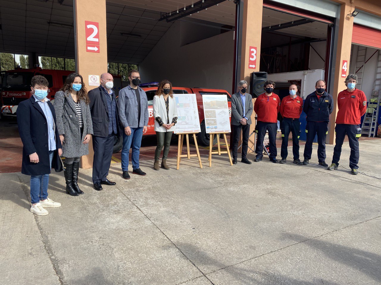 Presentación de la reforma integral del parque de bomberos de Manacor.