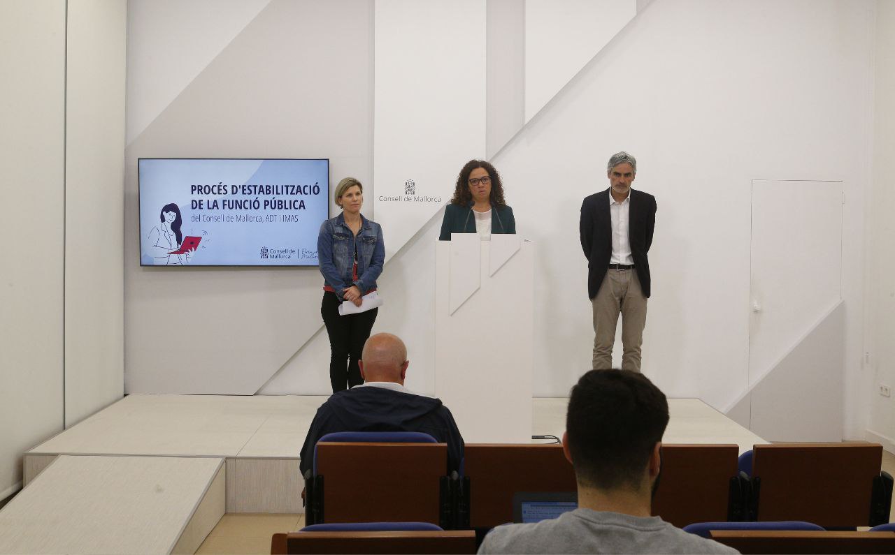 Presentació del procés d'estabilització de la funció pública del Consell de Mallorca.