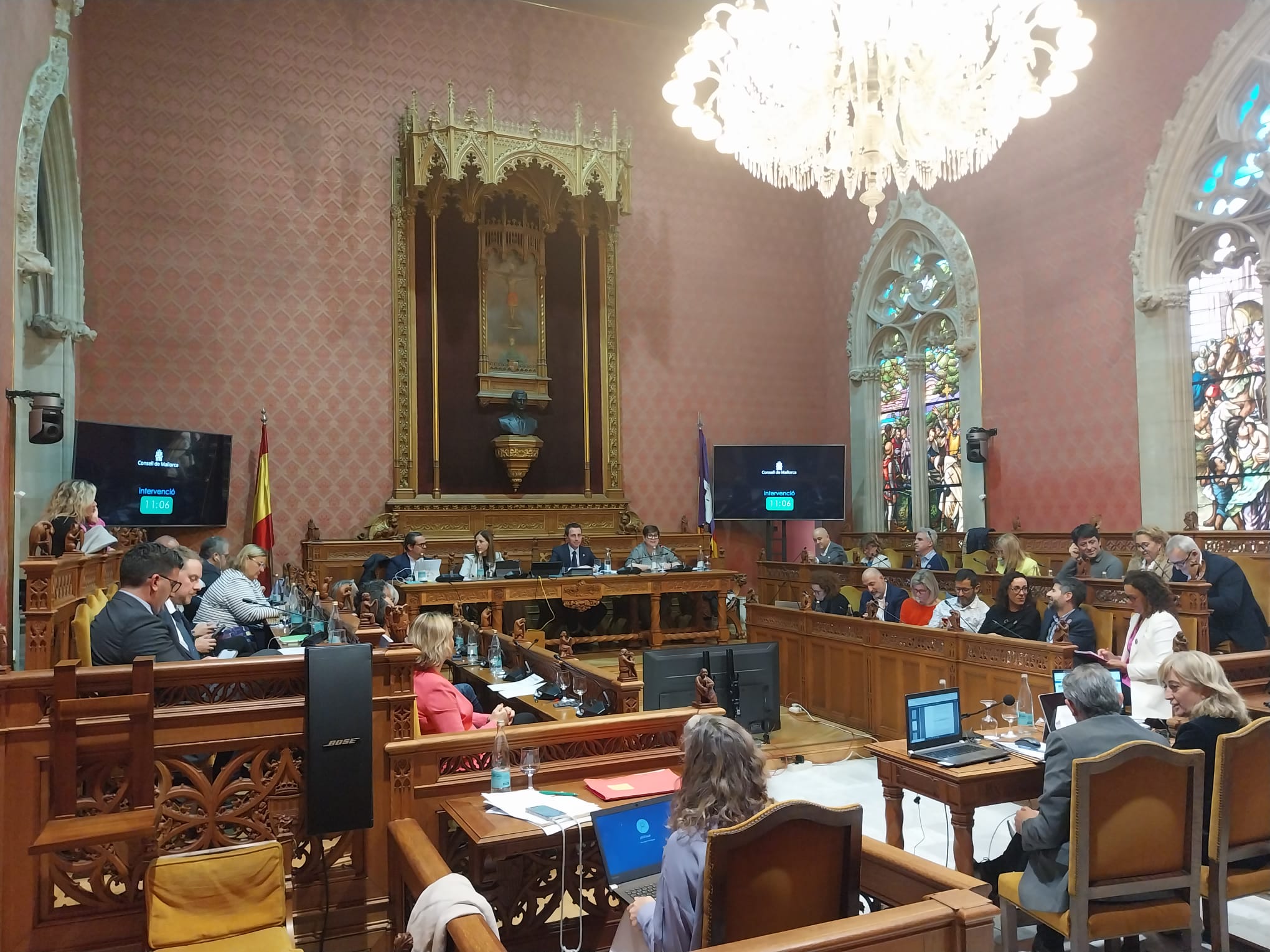 Ple de aprobación inicial de los presupuestos del Consell de Mallorca para 2024.