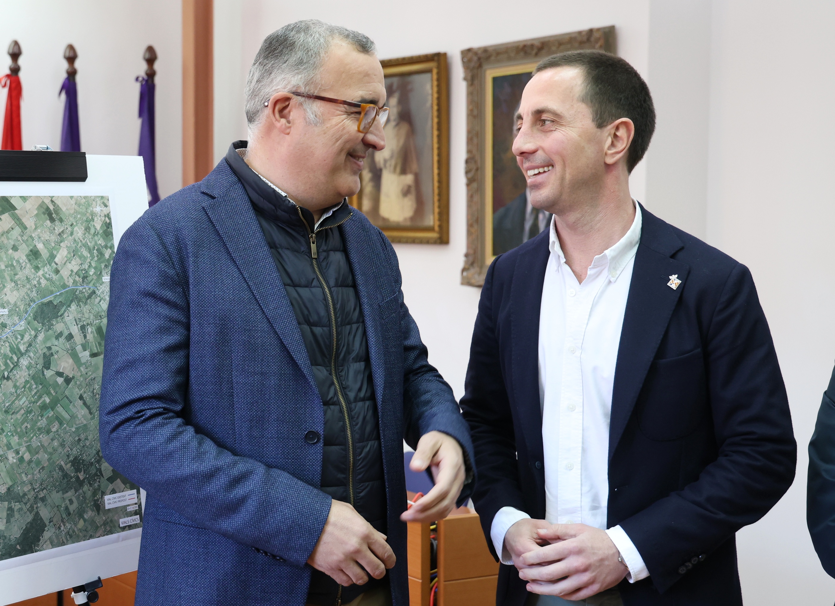 Visita del presidente Galmés a Santa Eugènia.