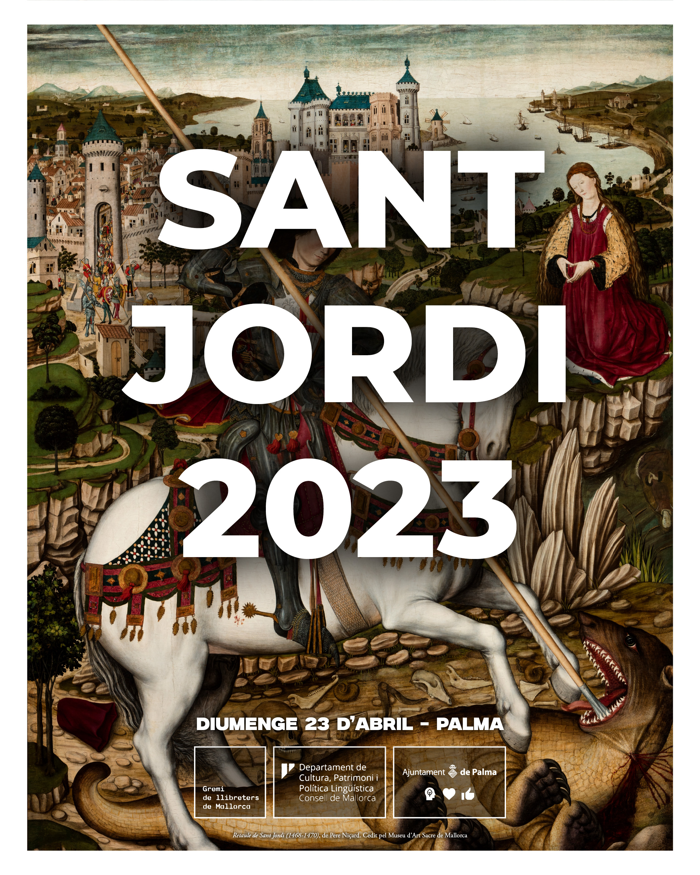 Cartell de la diada de Sant Jordi 2023