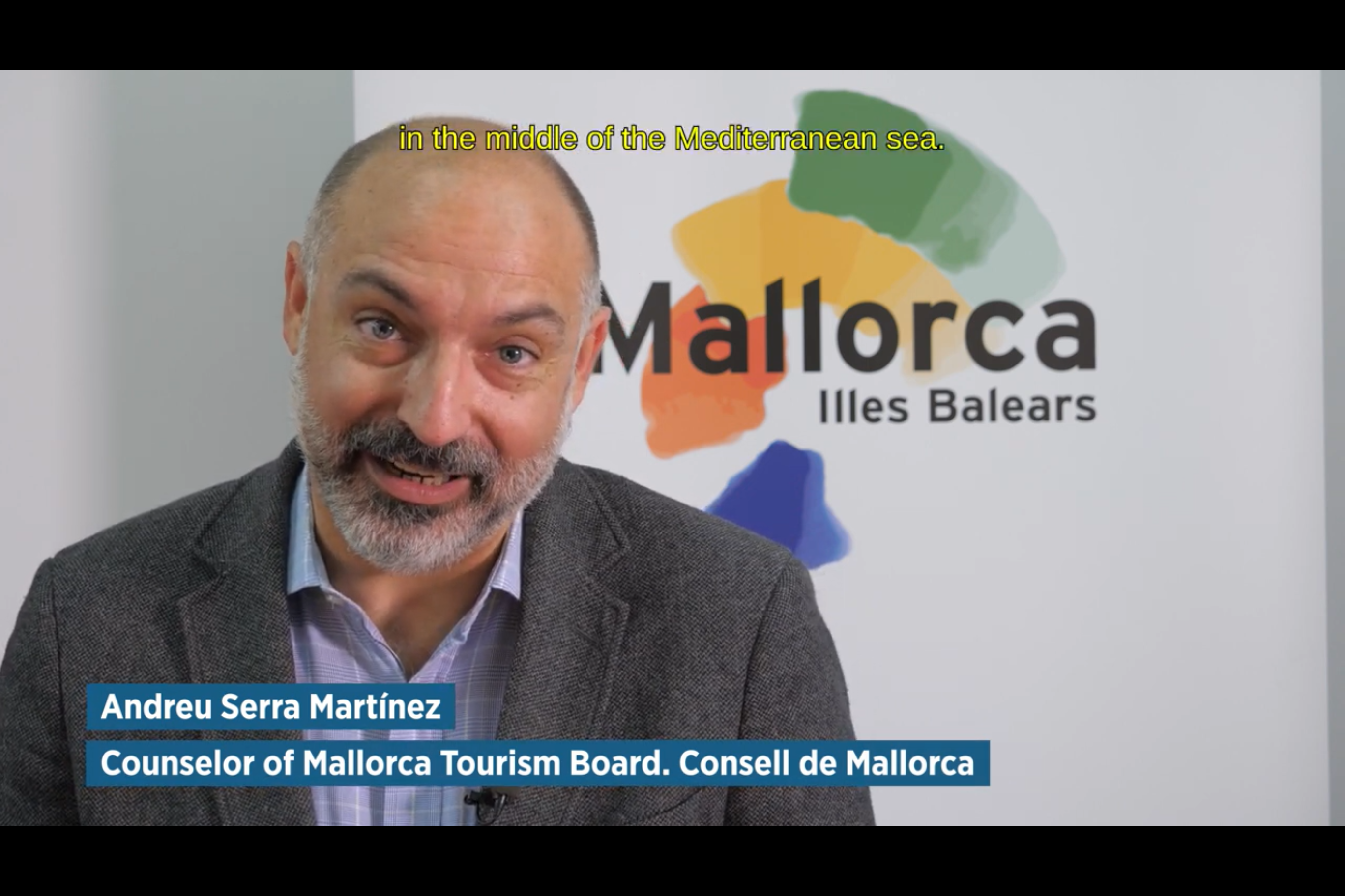 El conseller de Turisme i Esports del Consell de Mallorca, Andreu Serra, ha participat de manera virtual en la presentació de les Illes Balears.