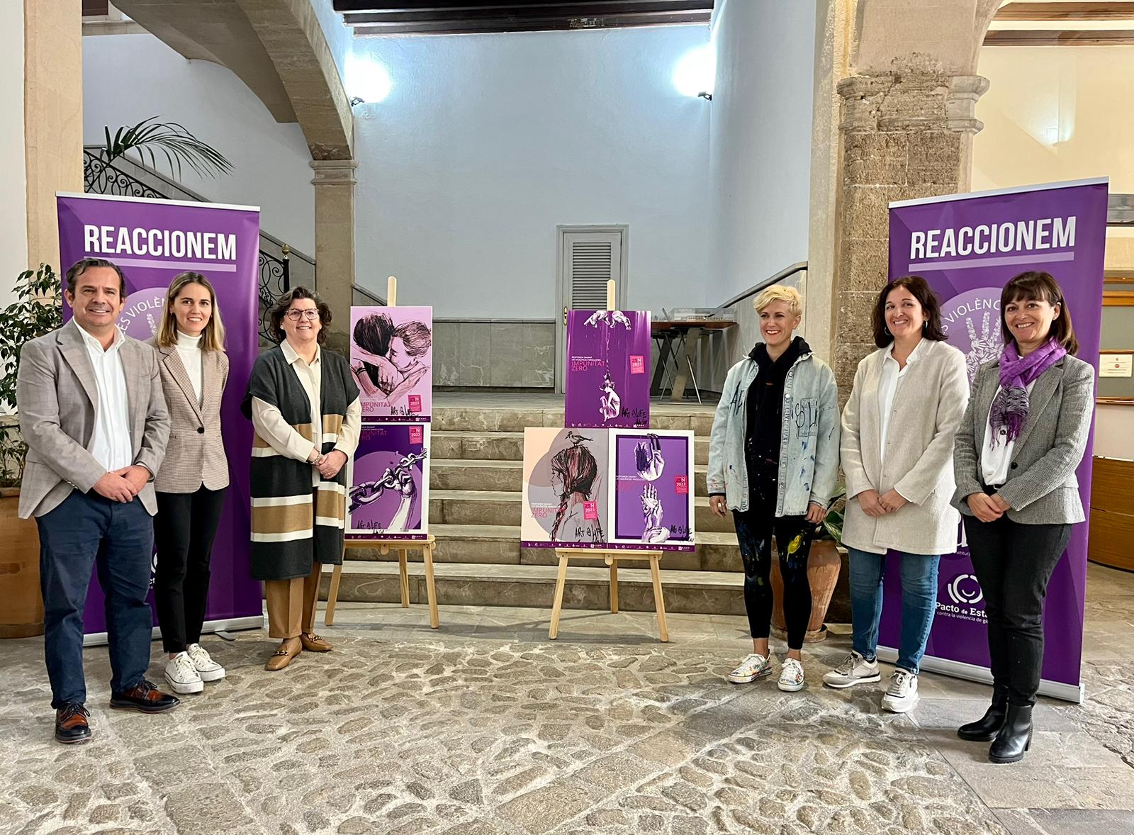 Representants de les institucions de les Illes Balears han presentat els actes del Dia Internacional per a l’Eliminació de la Violència contra les Dones que han organitzat de forma conjunta