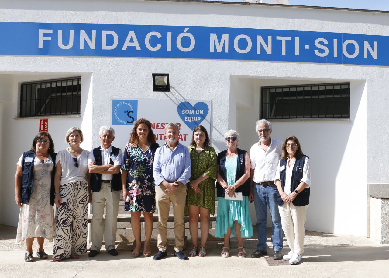 Catalina Cladera i Sofia Alonso visiten les instal·lacions de la Fundació Solidària Monti-Sion.