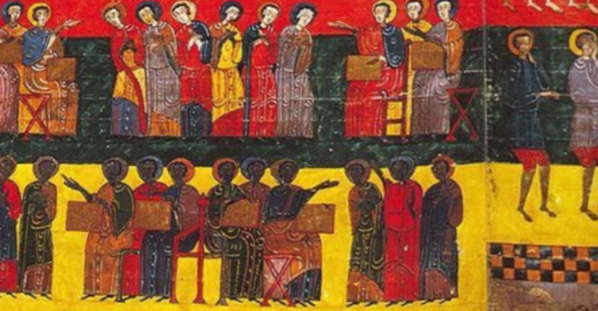 Escena del Judici Final de Beato de Liébana, 1047