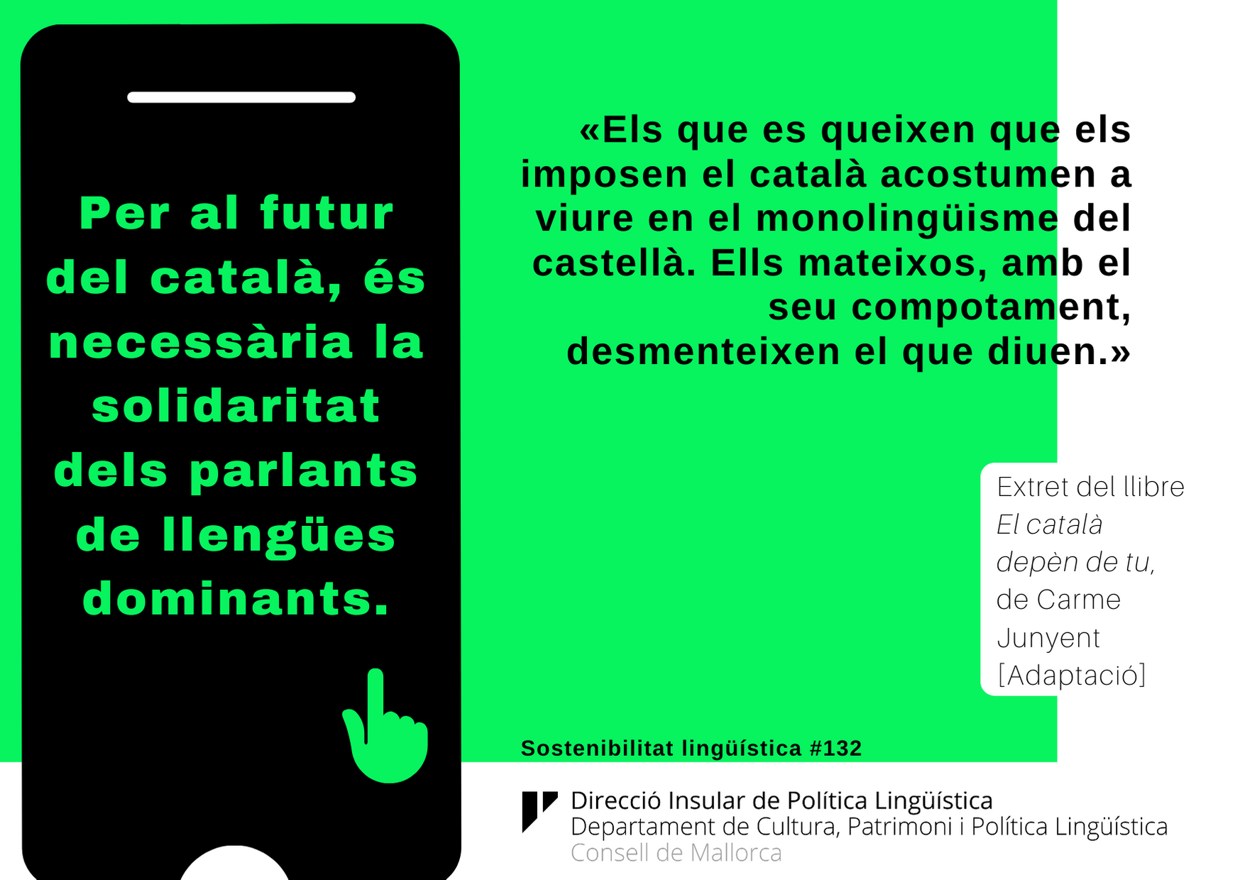 'El futur del català depèn de tu' de Carme Junyent