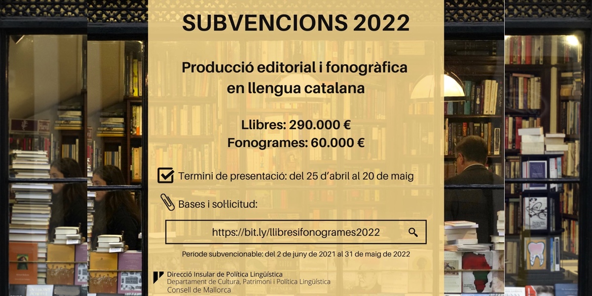 Subvencions per a la producció editorial i fonogràfica en català