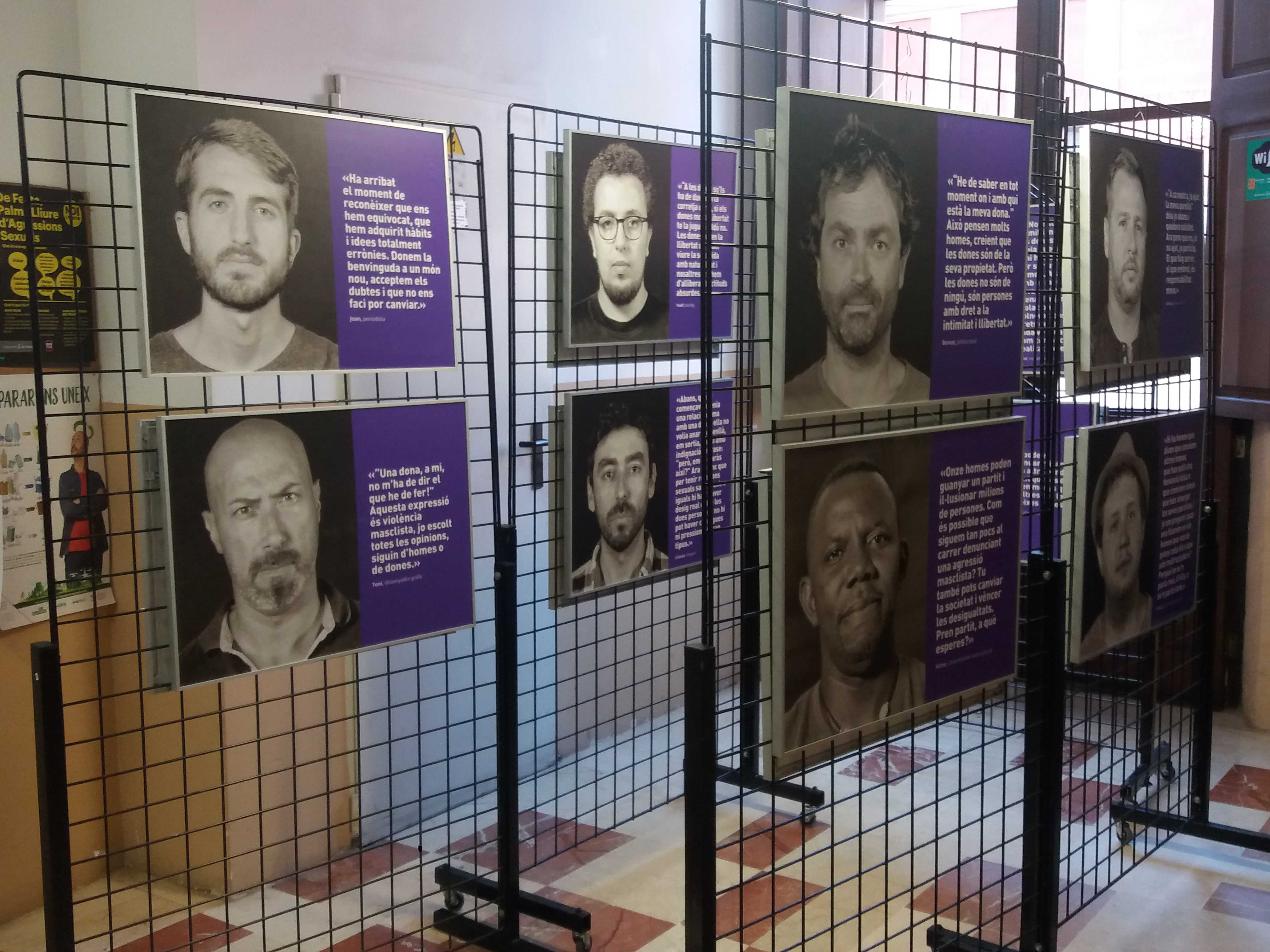 Exposició: Homes donant la cara contra la violència a s'Excorxador Palma