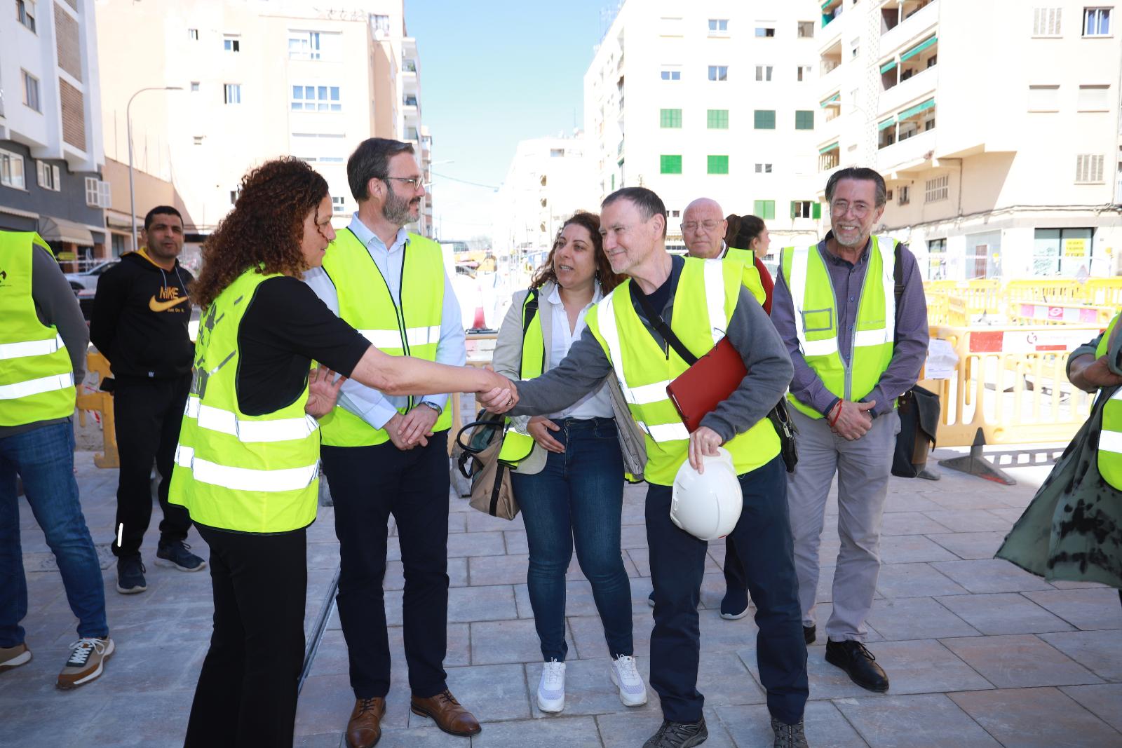Las obras de la nueva plaza de Sant Cosme de Palma avanzan a buen ritmo